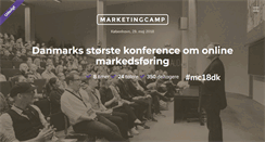 Desktop Screenshot of marketingcamp.dk