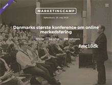Tablet Screenshot of marketingcamp.dk